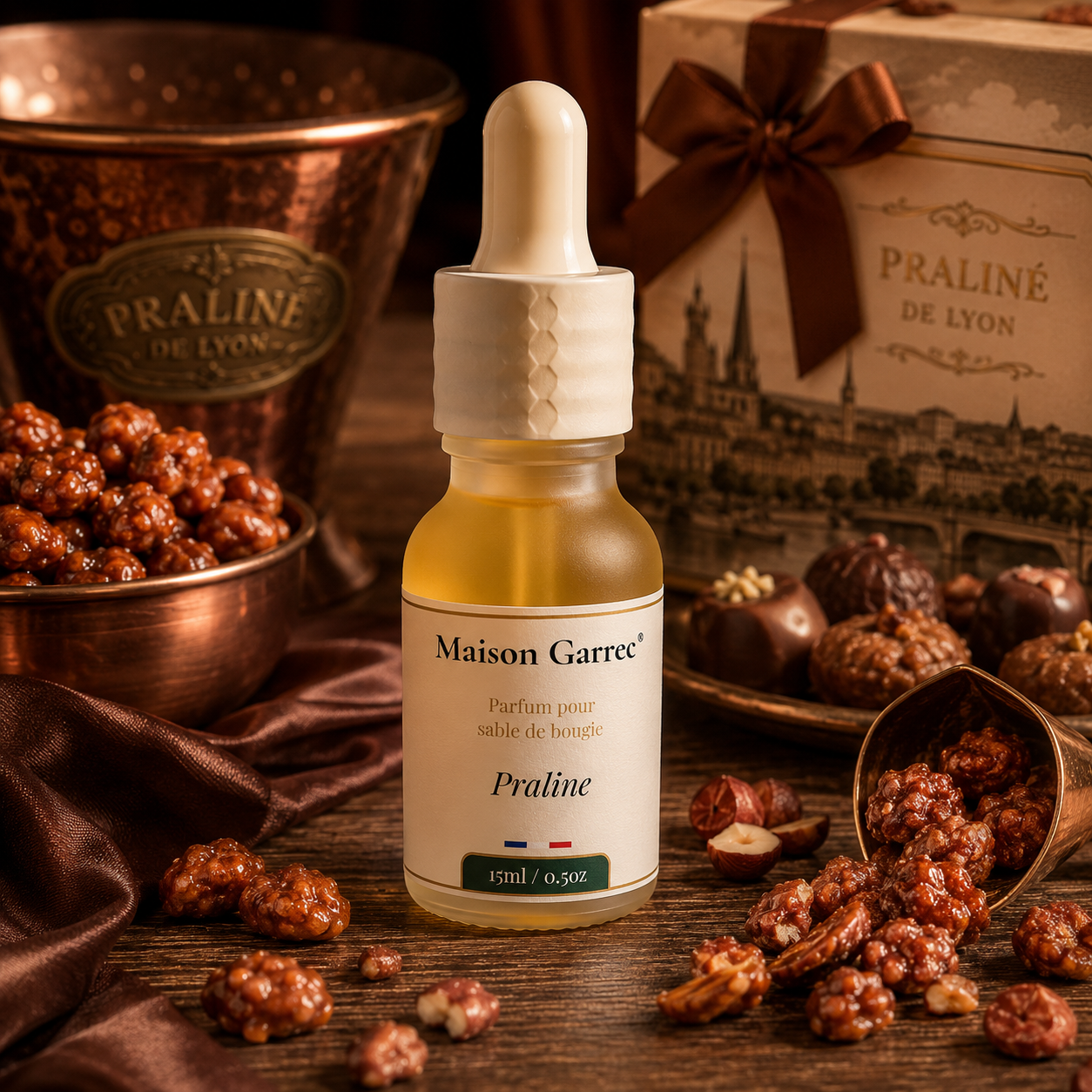 Parfum pour sable de bougie 15ml - Praline Maison Garrec